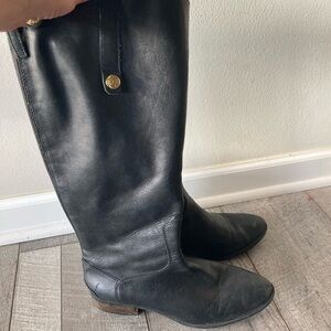 Sam Edelman Black Leather Riding Boots